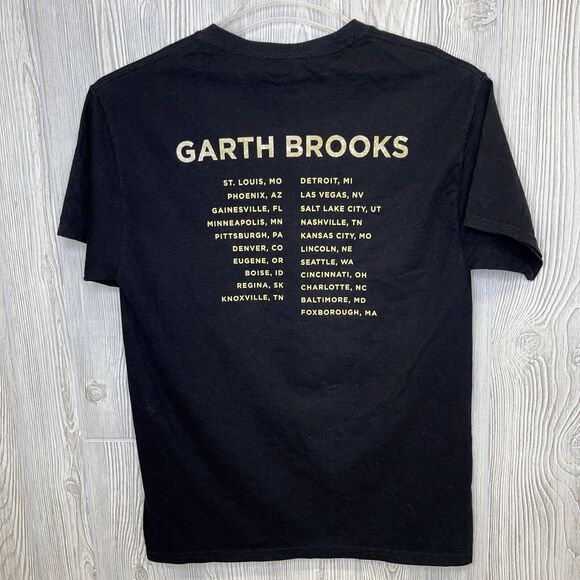 Garth Brooks Stadium Tour T-Shirt Country Music Concert Size Medium Black Hanes - Picture 3 of 7